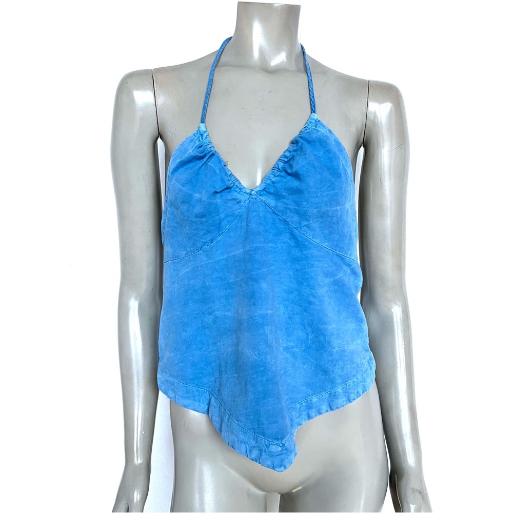 ZARA Blue Halter Neck Women's Top - Picture 5 of 10